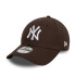 Casquette New Era New York Yankees League Essential Marron foncé 9FORTY