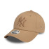 Casquette New Era New York Yankees League Essential Light Beige 9FORTY Femme