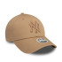 Casquette New Era New York Yankees League Essential Light Beige 9FORTY Femme