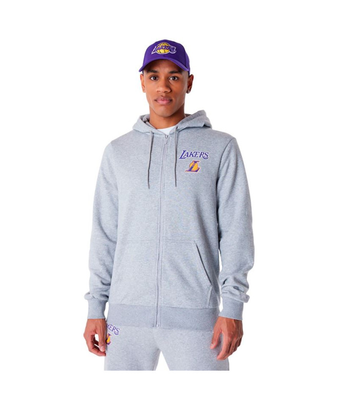 Veste New Era NBA Essentials LA Lakers Gris Homme