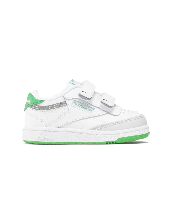 Chaussures Reebok Club C 2V 2.0 Enfant Blanc/Vert