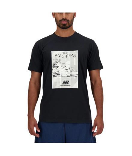 T-shirt New Balance Homme Poster Sport Essentials noir