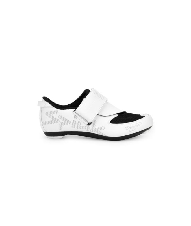 Chaussures déclencheur Triathlon blanc mat