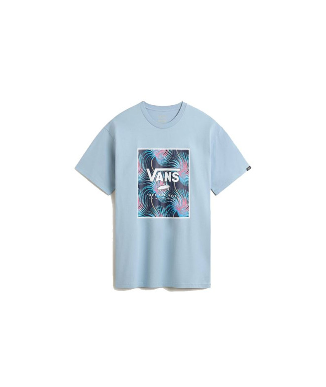 T-shirt Vans Boîte d'impression classique bleue...