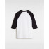T-shirt Vans Style 76 Raglan Blanc/Noir Homme