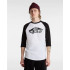 T-shirt Vans Style 76 Raglan Blanc/Noir Homme