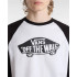 T-shirt Vans Style 76 Raglan Blanc/Noir Homme