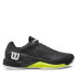 Chaussures Tennis Wilson Homme de Rush Rush Pro 4.0 Clay Noir/Blanc/Jaune