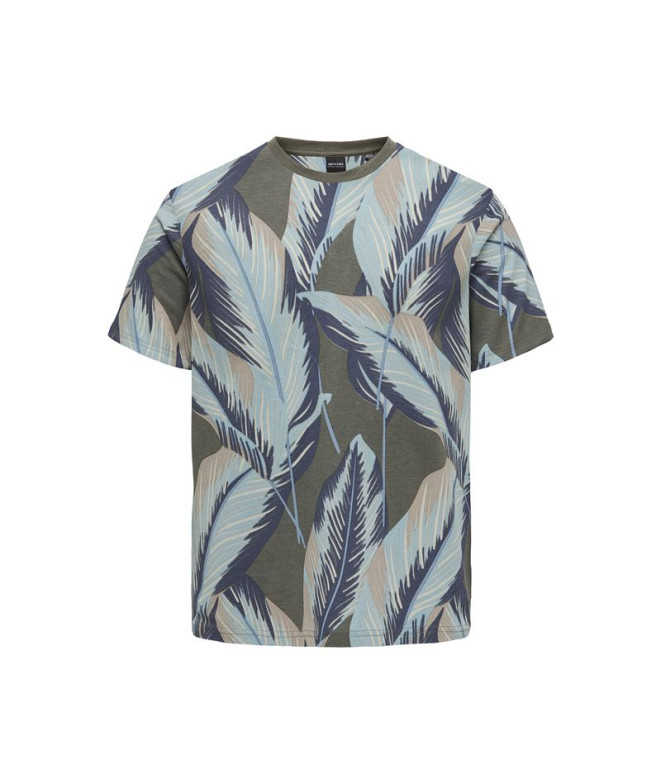 T-shirt Only & Sons Onskobe Reg Banana Leaf...
