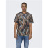 T-shirt Only & Sons Onskobe Reg Banana Leaf Noir Homme