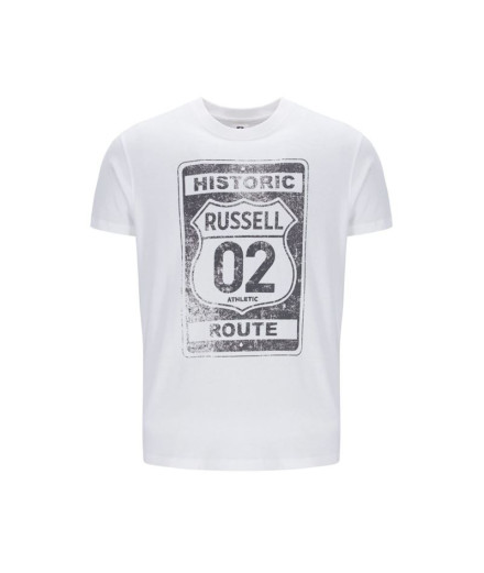 T-shirt Russell AMT A40471 Blanc Homme