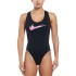 Maillot de bain Natation Nike Femme de Multi Logo Noir