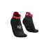 Chaussettes Running de Compressport Pro Racing v4.0 Run Low Noir/Rouge