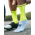 Chaussettes cyclisme de Compressport Pro Racing v4.0 Bike Blanc/Jaune