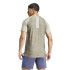 T-shirt Fitness Homme de Gym+ 3 Bandes Marron
