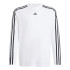 T-shirt adidas Enfant Train Essentials Logo Longsleeve Blanc/Noir