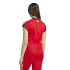 T-shirt adidas Femme Tiro Cut 3 Band Cropped Red