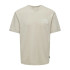 T-shirt Homme Only & Sons Onskylan Rlx Icon Silver Lining Beige