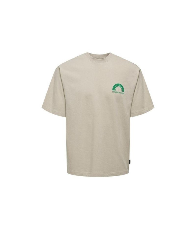 T-shirt Only & Sons Onskasen Rlx Silver Lining...
