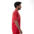 T-shirt Pádel Drop Shot de Benara Lime Red/White Homme