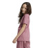 T-shirt adidas Fille Essentials - Coupe cintrée en coton avec logo linéaire - Rose