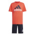 Ensemble adidas Set Enfant Little Essentials Logo et Short Rouge