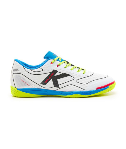 Chaussures de Football sala Kelme Goleiro blanc et bleu