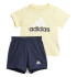 Ensemble adidas Enfant Essentials Coton biologique Logo et jaune