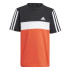 T-shirt adidas Enfant Little Tiberio 3-Stripes Colorblock Cotton Noir