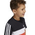 T-shirt adidas Enfant Little Tiberio 3-Stripes Colorblock Cotton Noir