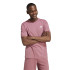 T-shirt adidas Homme Essentials Single Brodée Petit Logo Rose