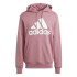 Sweat adidas French Terry Homme Essentials - Sweat à capuche avec grand logo - Rose