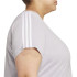 T-shirt Fitness adidas Femme by Aeroready Train Essentials 3-Stripes Gris