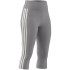 Collants Fitness adidas Femme de Train Essentials 3S 3/4 Gris