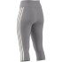 Collants Fitness adidas Femme de Train Essentials 3S 3/4 Gris