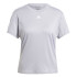 T-shirt Fitness adidas Femme by Aeroready Train Essentials 3-Stripes Gris