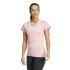 T-shirt adidas Femme Aeroready Train Essentials Minimal Branding Col V Rose
