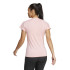 T-shirt adidas Femme Aeroready Train Essentials Minimal Branding Col V Rose