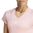 T-shirt adidas Femme Aeroready Train Essentials Minimal Branding Col V Rose