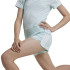 Pantalons adidas Fille Train Essentials Aeroready 3 Band Aquamarine