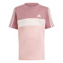 T-shirt adidas Enfant Little Tiberio 3-Stripes Colorblock Cotton Pink