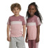 T-shirt adidas Enfant Little Tiberio 3-Stripes Colorblock Cotton Pink