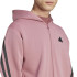 Veste adidas Homme Future Icons 3-Stripes Full-Zip Hoodie Pink