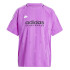 T-shirt adidas Femme Tiro Cut 3 Stripes Jacquard Boyfriend Purple