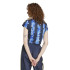 T-shirt adidas Femme Tiro Cut 3 Stripes Print Baby Blue