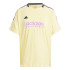 T-shirt adidas Femme Tiro Cut 3 Stripes Jacquard Boyfriend Yellow