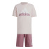 Ensemble adidas Enfant Little Essentials Logo et rose