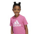 T-shirt adidas Enfant Little Essentials Logo Rose