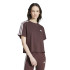 T-shirt adidas Haut Femme Essentials 3 Band Single Jersey Cropped Brown