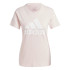 T-shirt adidas Femme Grand logo rose
